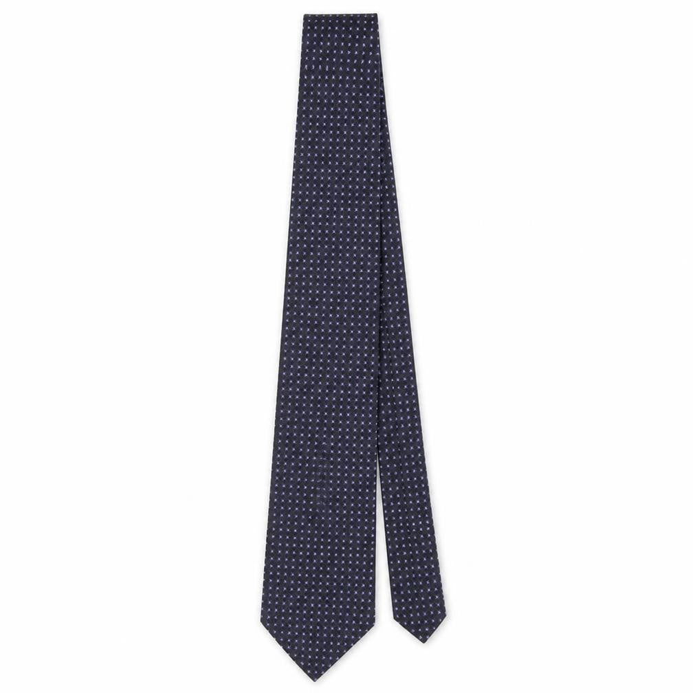 Jeff Banks Men's Purple Silk Polka Dot Designer Tie