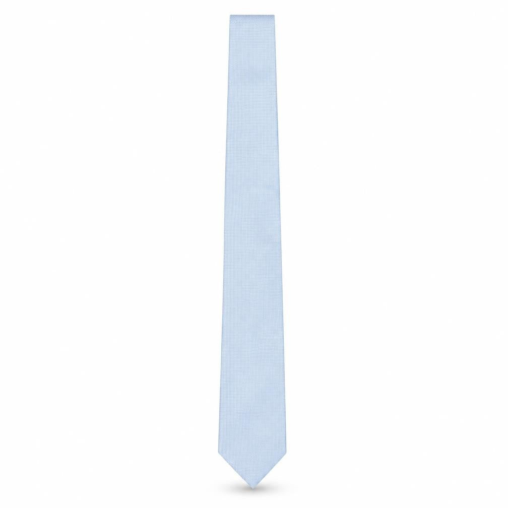 Moss 1851 Blue Silk Slim Men's Tie - New