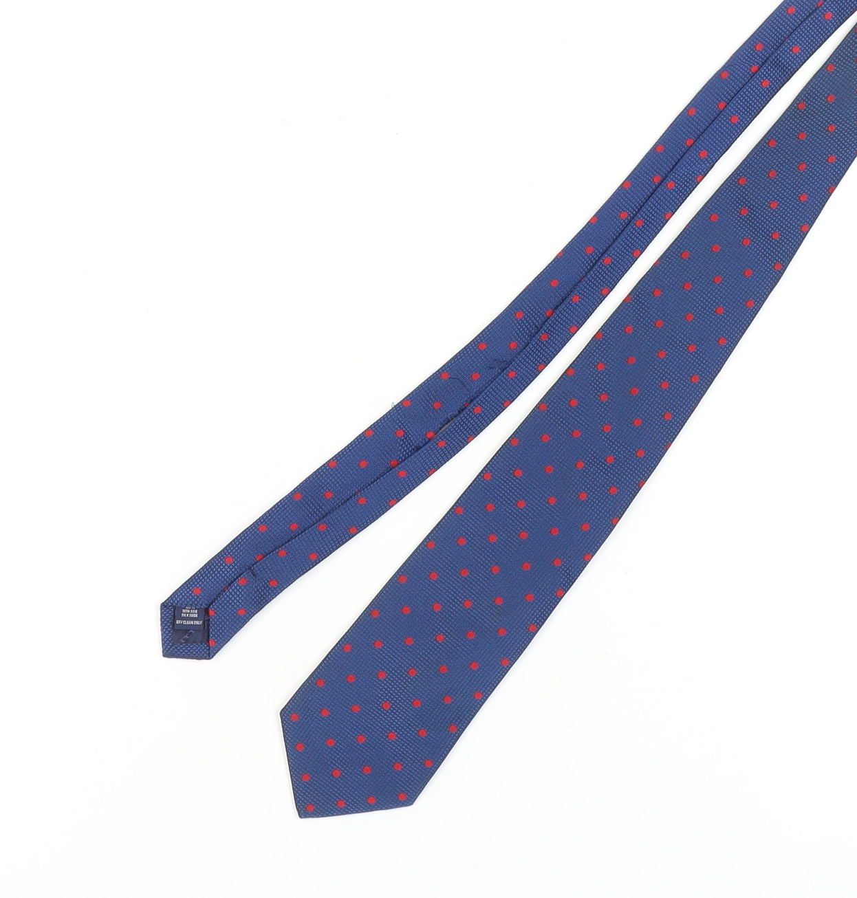 Charles Tyrwhitt Men's Blue Polka Dot Silk Tie