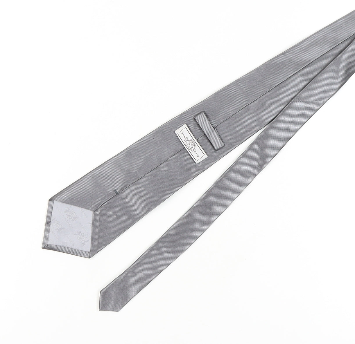 Hawes & Curtis Men's Grey Silk Tie