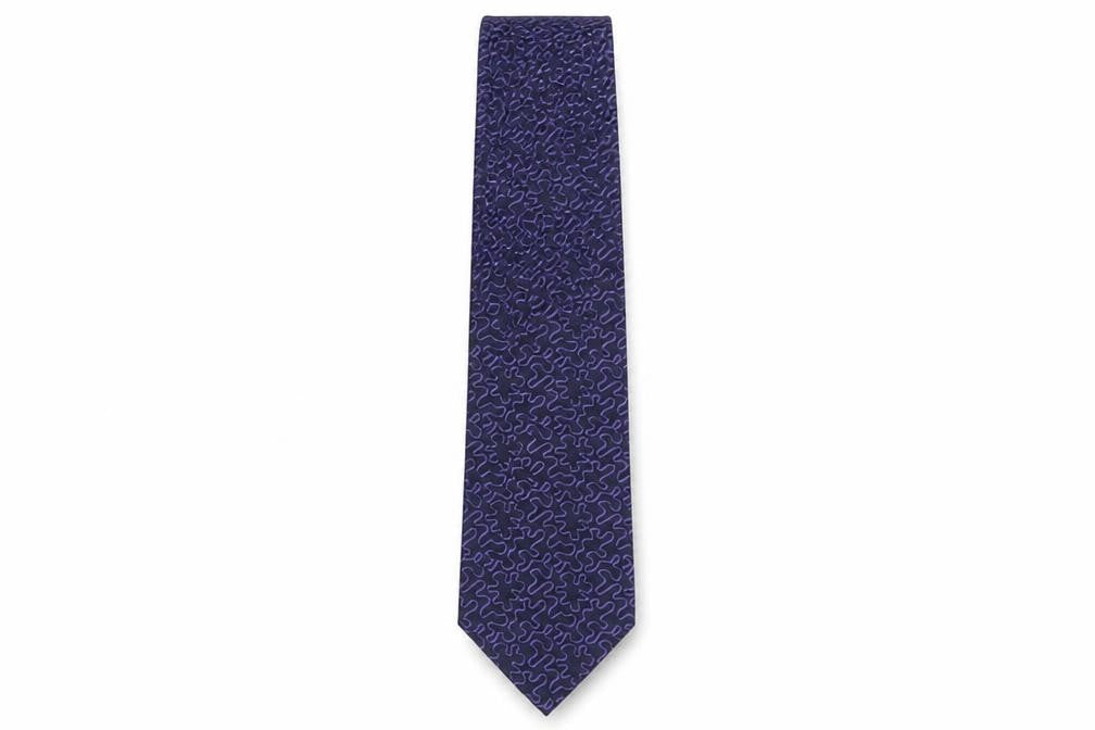 Paul Smith Men's Purple Geometric Designer Tie