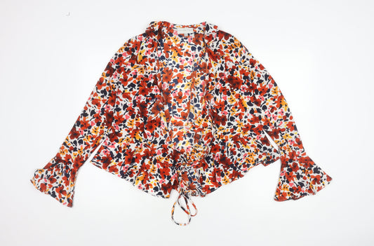 Never Fully Dressed Women's Floral Wrap Blouse