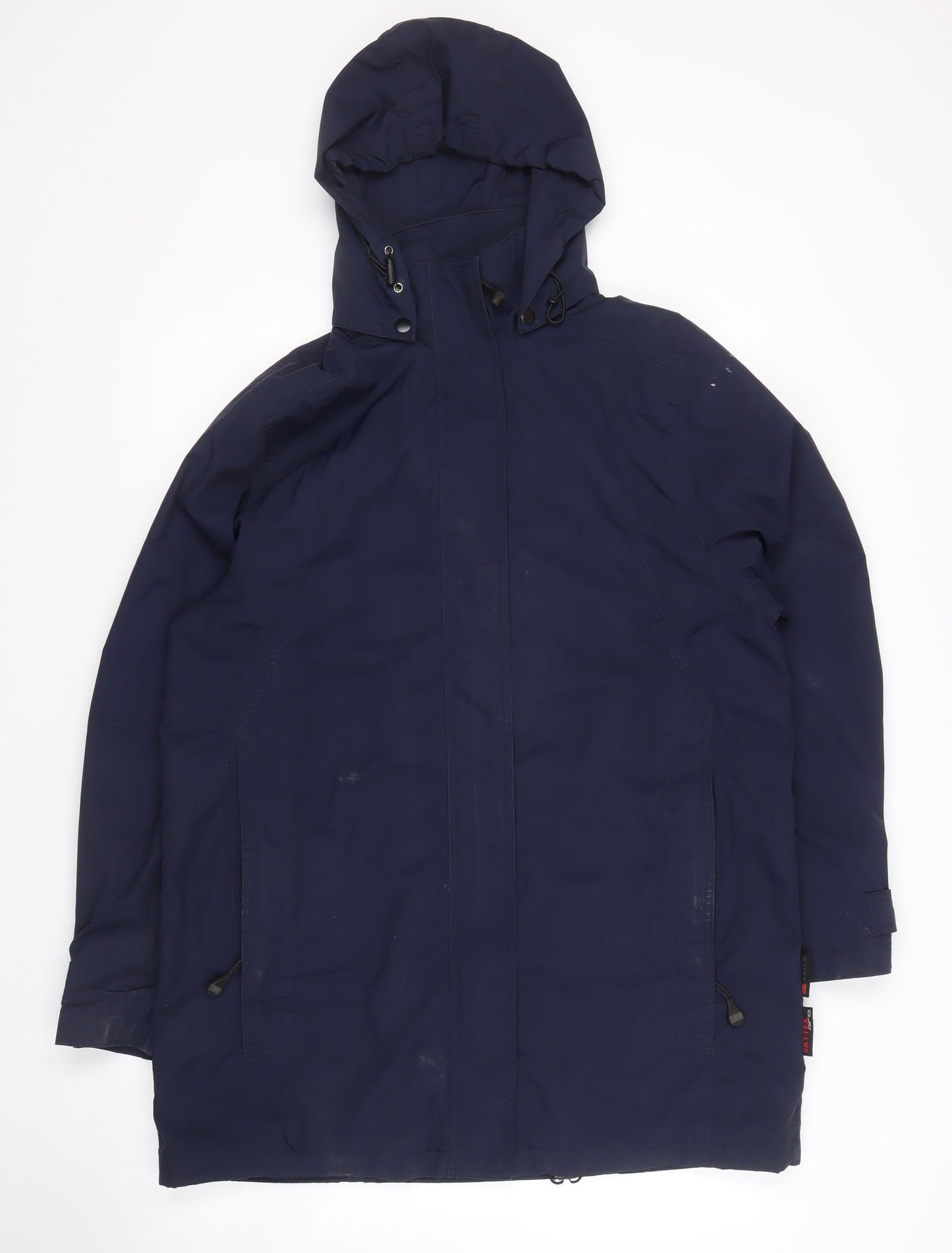 Skila Men's Blue Hooded Parka Jacket, Size 38