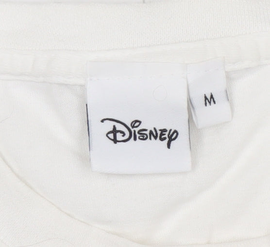 Disney White Mickey Mouse Long Sleeve T-Shirt M Unisex