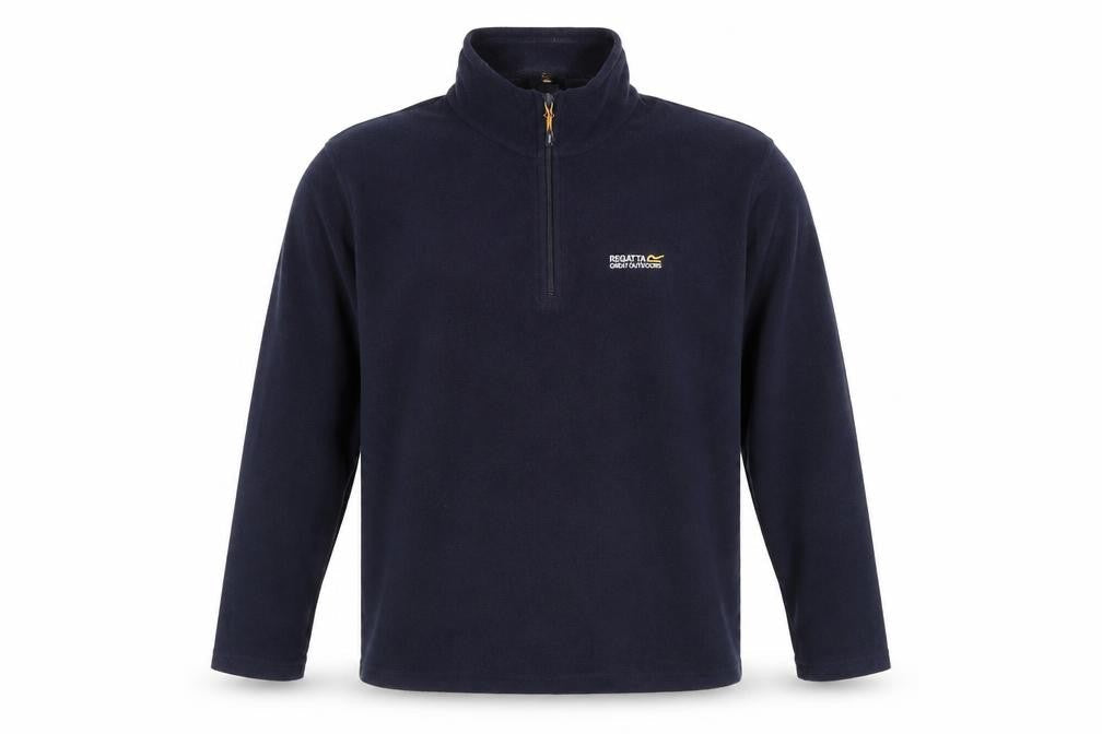 Mens UK L Regular Regatta Black 1/4 Zip Sweatshirt