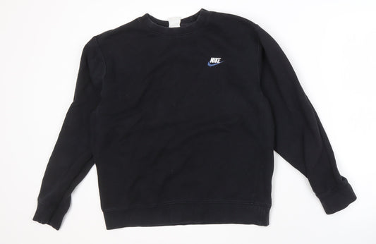 Nike Men's Black Logo Sweatshirt, Size S
