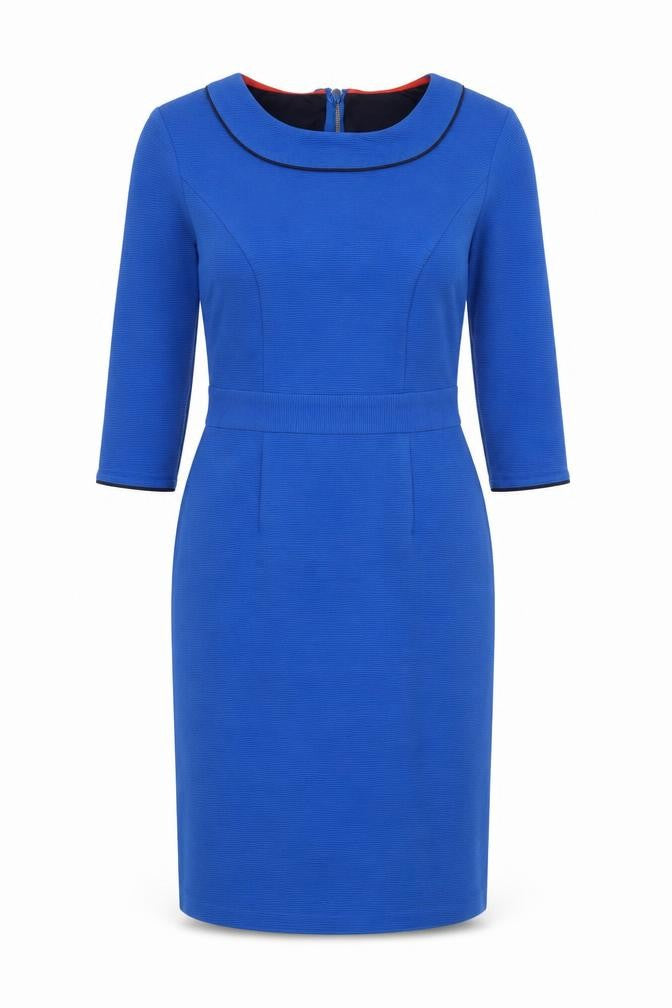 Boden Women's Blue Sheath Dress, Size 8, Knee Length