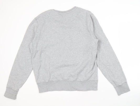 Nike Men's Grey Pullover Sweatshirt M with Logo