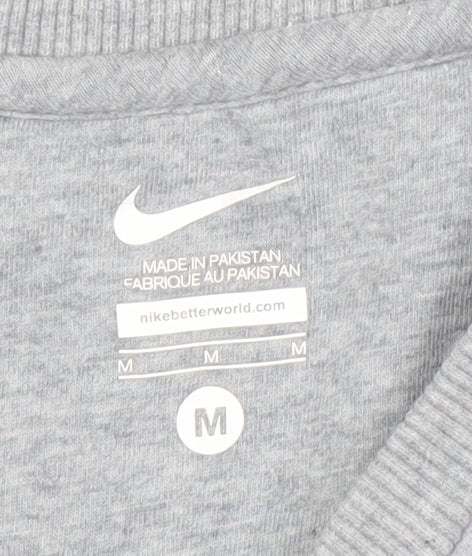 Nike Men's Grey Pullover Sweatshirt M with Logo