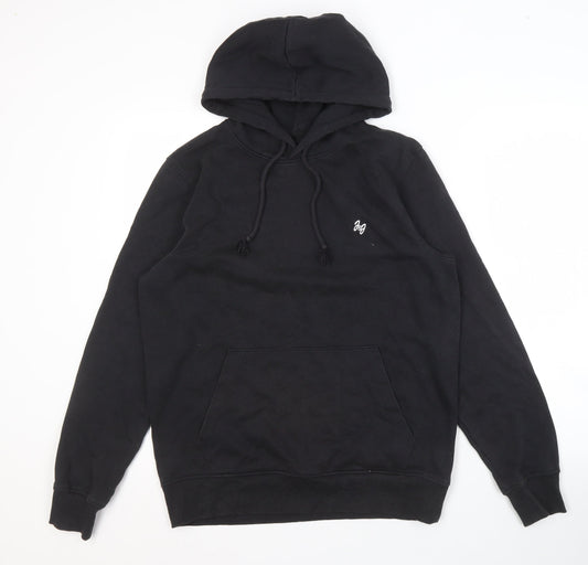 Jack & Jones Men's Black Hoodie Medium Pullover Casual