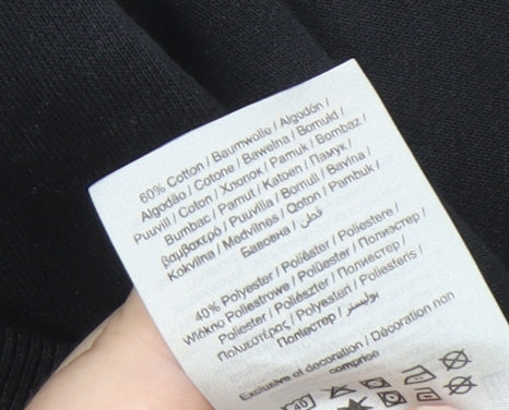 Jack & Jones Men's Black Hoodie Medium Pullover Casual