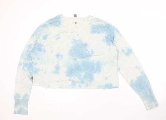Sweaty Betty Women's Blue Tie-Dye Pullover Sweatshirt - L