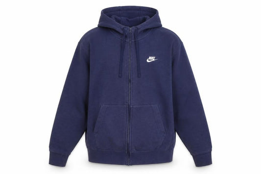 Mens UK S Regular Nike Blue Full Zip Hoodie