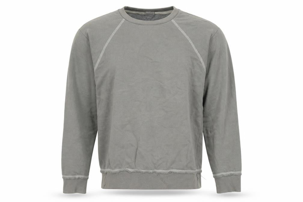 Blue Mens Steel Grey Pullover Sweatshirt