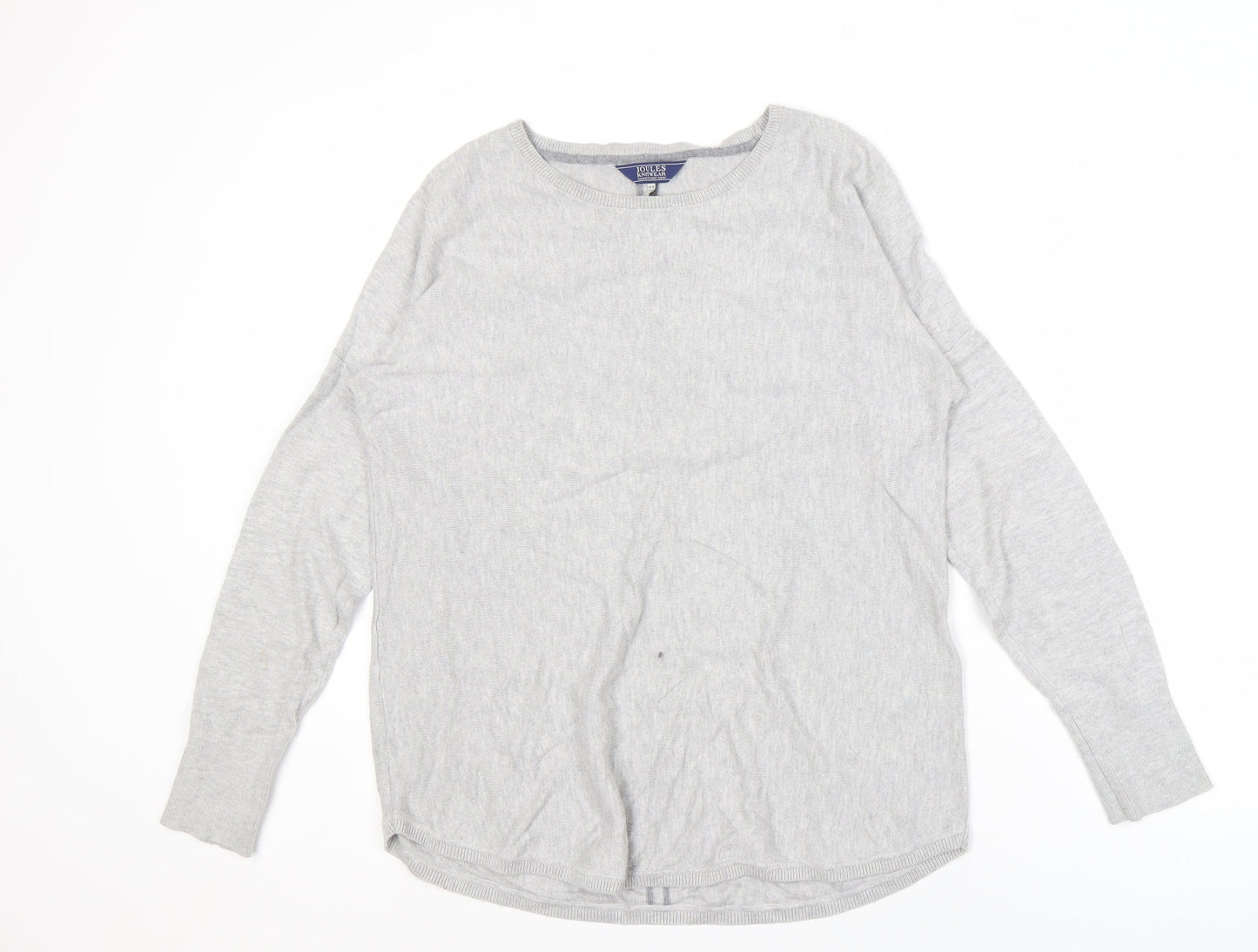 Joules Women's Grey Long Sleeve Jumper, Size 14