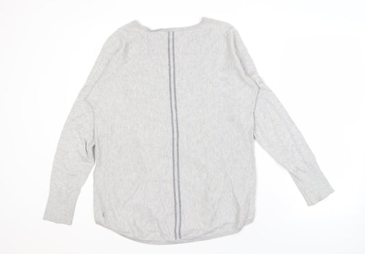 Joules Women's Grey Long Sleeve Jumper, Size 14