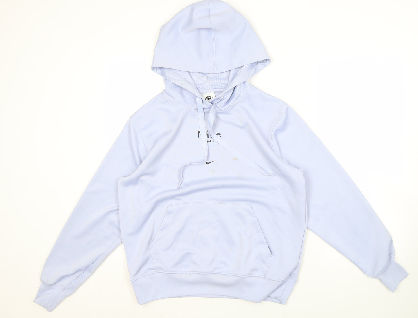 Nike Men's Blue Pullover Hoodie S with Logo