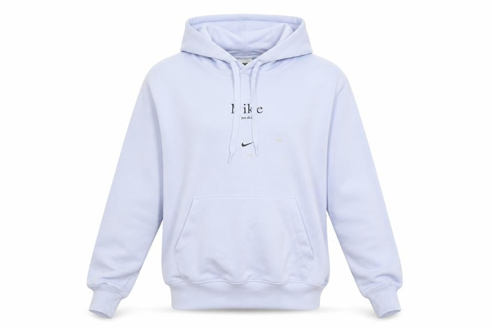 Mens UK S Regular Nike Blue Pullover Hoodie