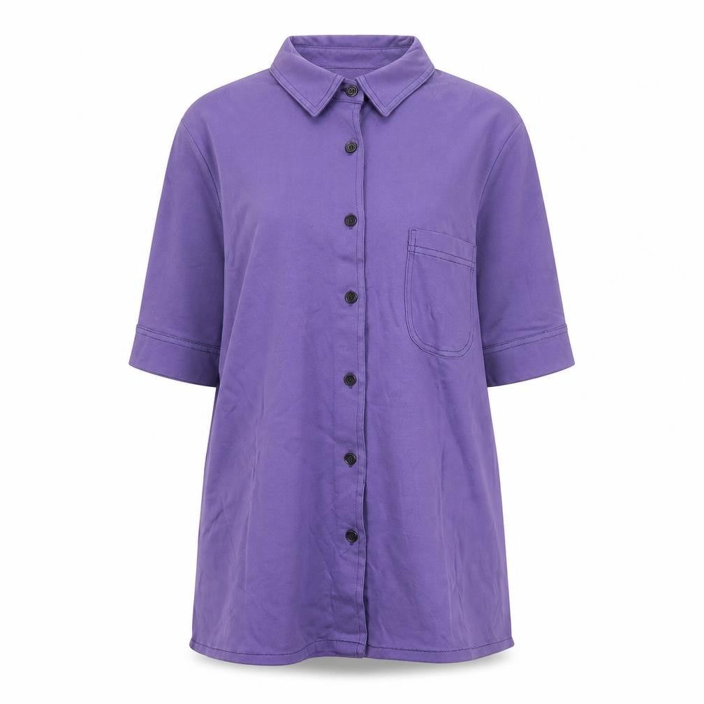 Womens UK Size 10 Jaeger Purple  Button-Up