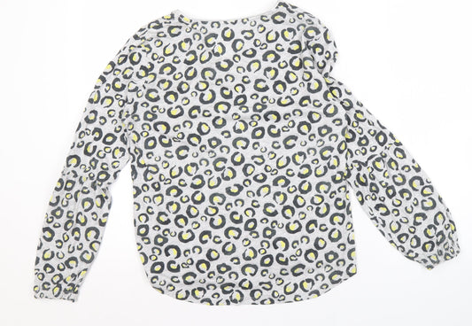 Sandwich Women’s Animal Print V-Neck Long Sleeve Top