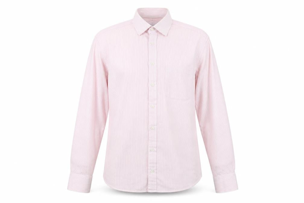 Charles Tyrwhitt Men's Pink Striped Classic Fit Shirt 44