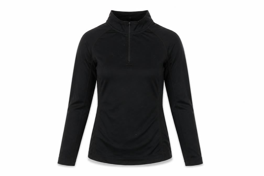 Womens UK 8 Slim Karrimor Black Henley Sweatshirt