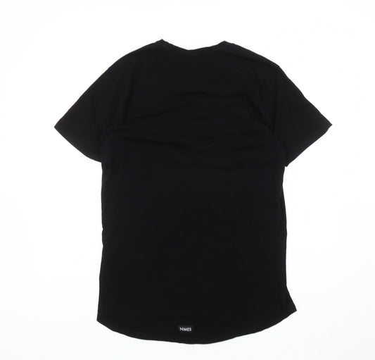 Nîmes Men's Black Rose Graphic T-Shirt
