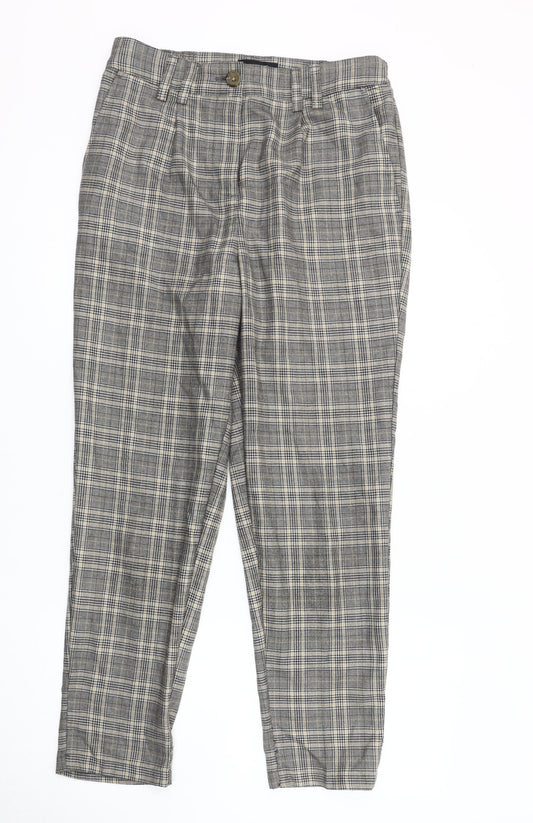 Next Women's Multicoloured Check Trousers Size 12