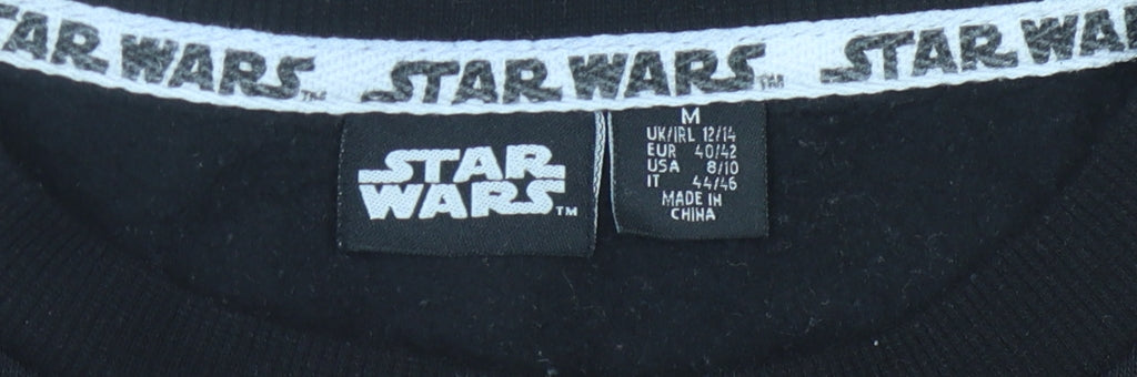 Unisex Adults UK M Regular Star Wars Black Pullover Sweatshirt