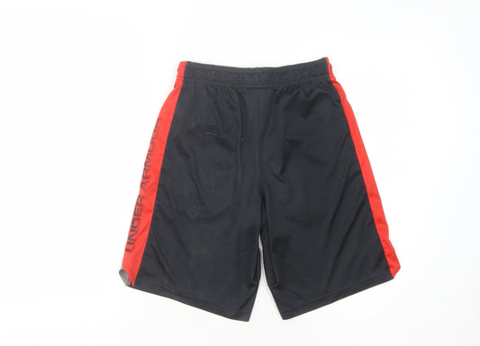 Under Armour Boys' Black Athletic Shorts Size M