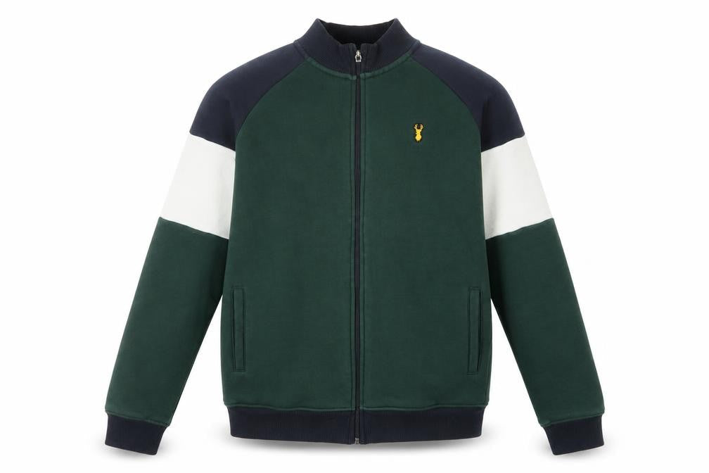 Next Boys Green Colourblock Full Zip Sweatshirt 15 Years