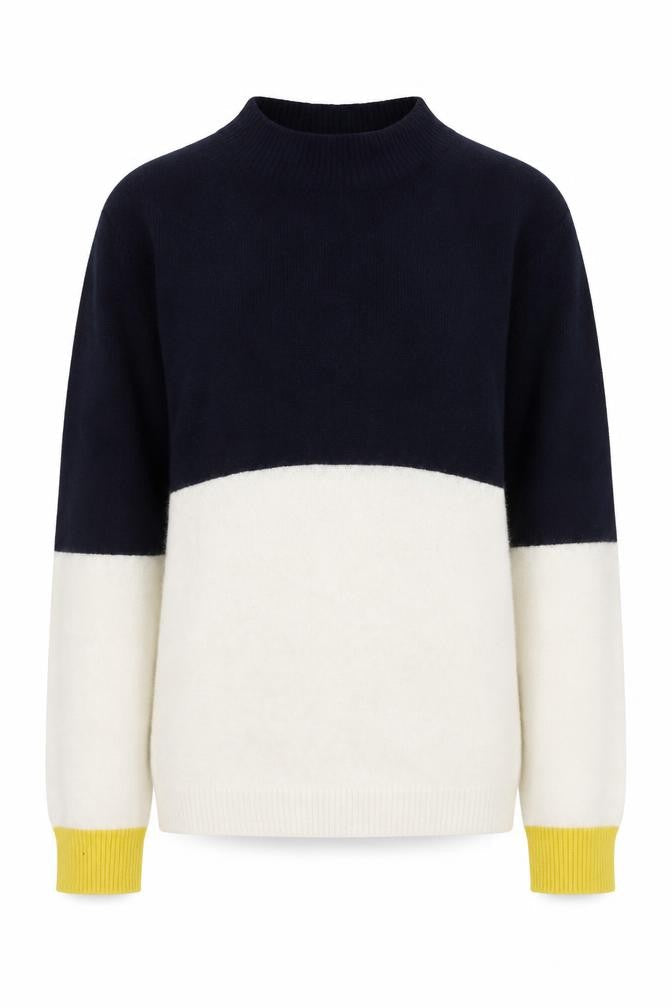 Jigsaw Girls Colourblock Wool Blend Pullover Jumper 12-13 Years