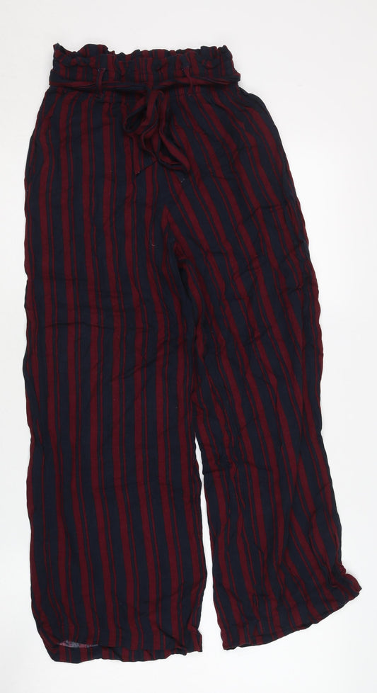 Hollister Women's Multicoloured Striped Trousers XS