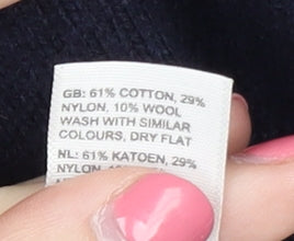 Fat Face Men's Blue Full Zip Winter Jumper M