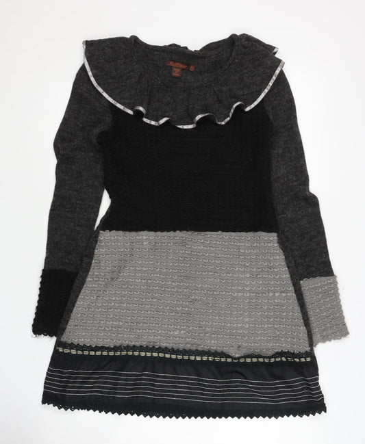 Joe Browns Women's Black & Grey Knit Dress Size 8