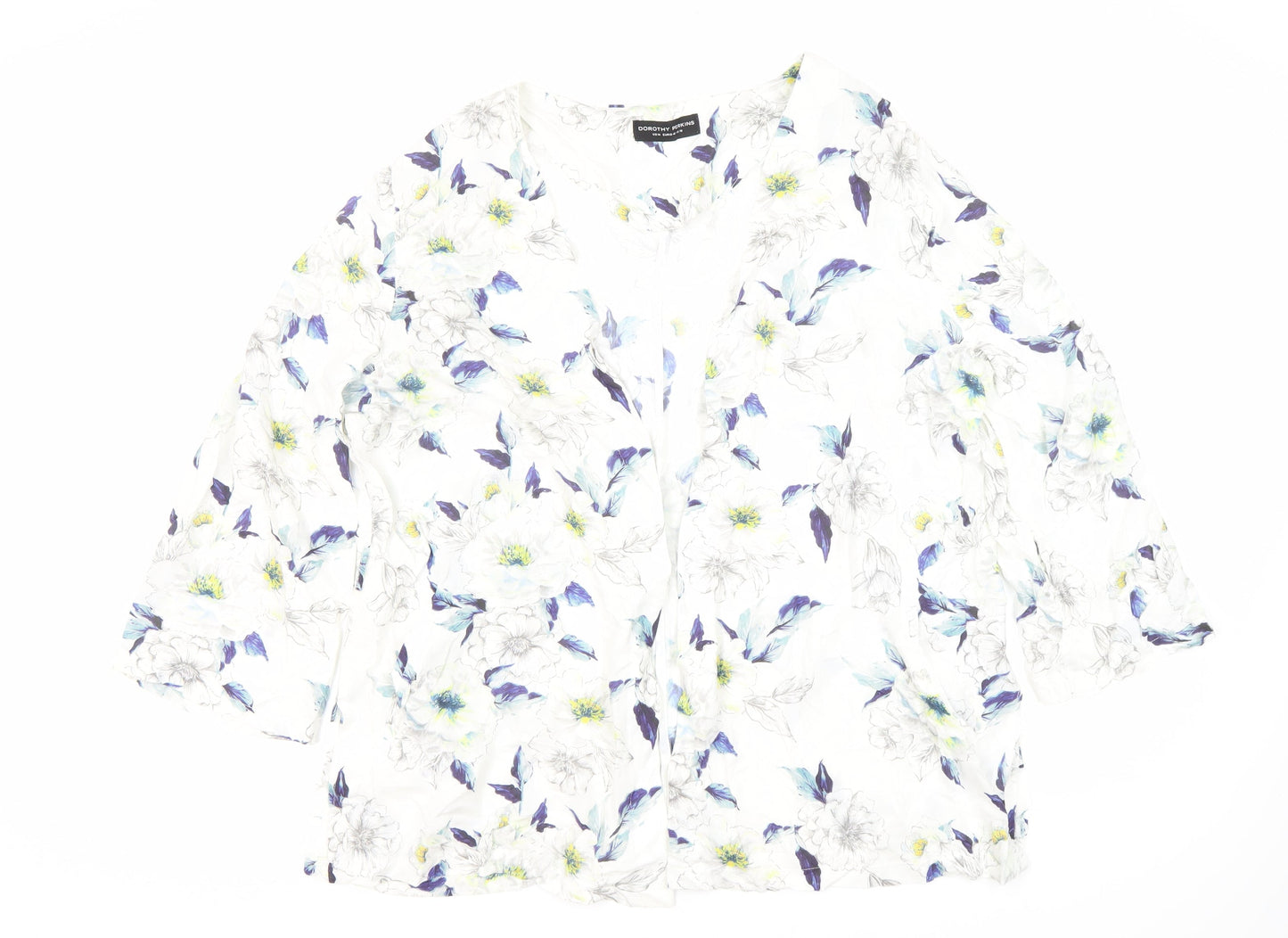 Dorothy Perkins Women's Multicoloured Floral Blouse Size 18