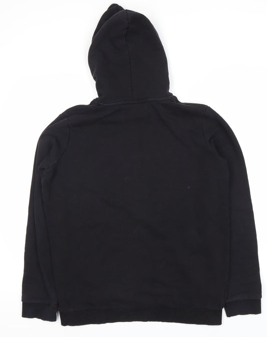Hype Boys Black Logo Pullover Hoodie 16 Years