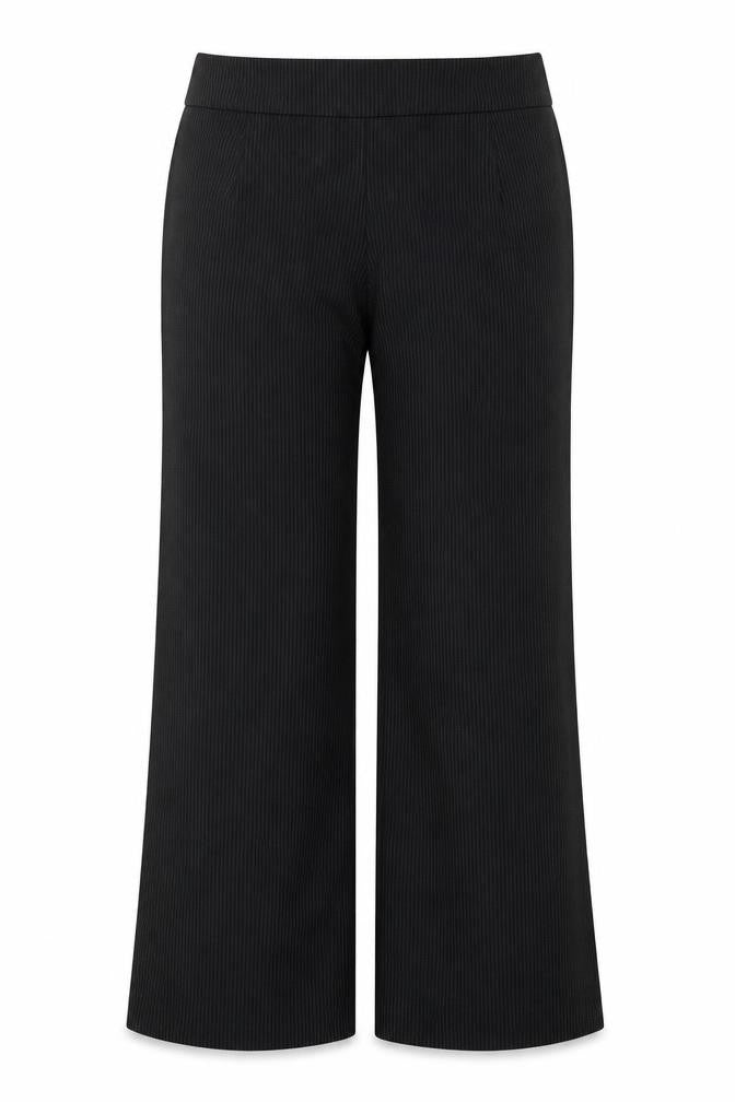 Marks and Spencer Women's Black Pinstripe Trousers UK 12