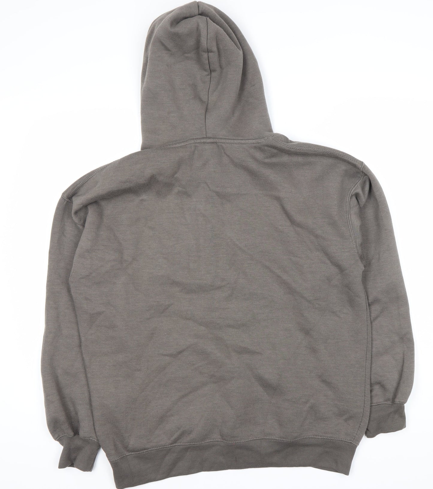 Pull&Bear Unisex Grey XS Hoodie with Drawstring and Hood