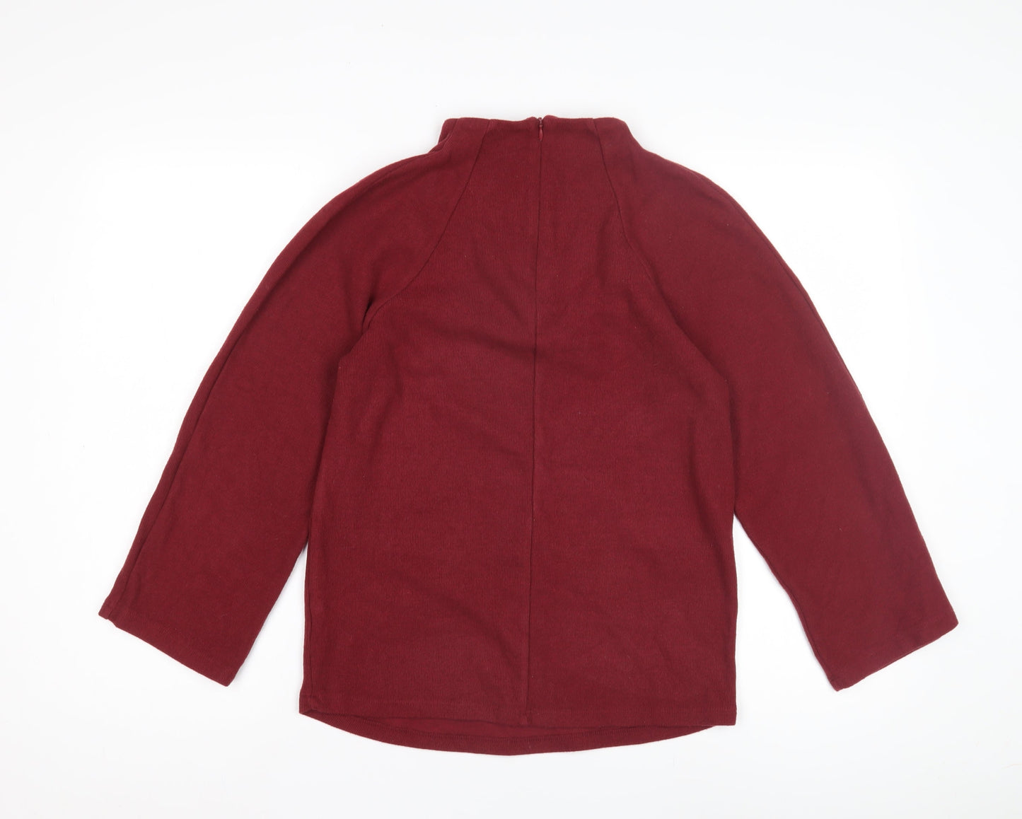 Marks and Spencer Red High Neck Women's Jumper