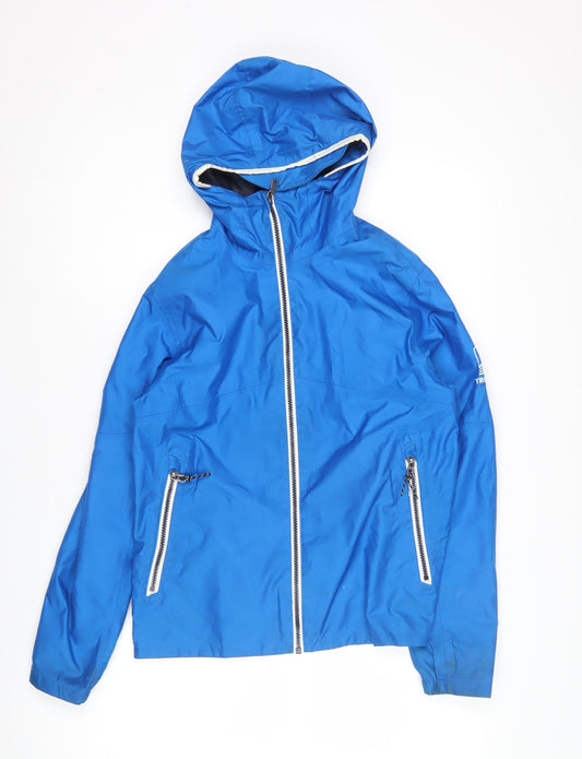 Tribord Boys Blue Waterproof Rain Coat Jacket Size 12-13 Years