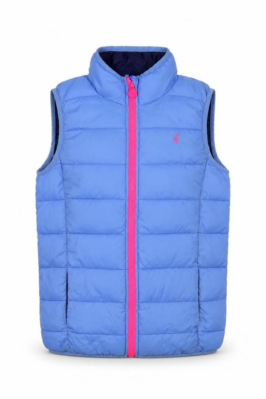 Womens UK Size 112cm Regular Joules Blue Polyamide Waistcoat