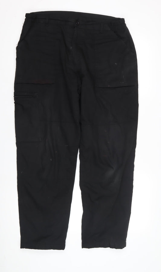 Regatta Men's Black Cargo Trousers - Size L