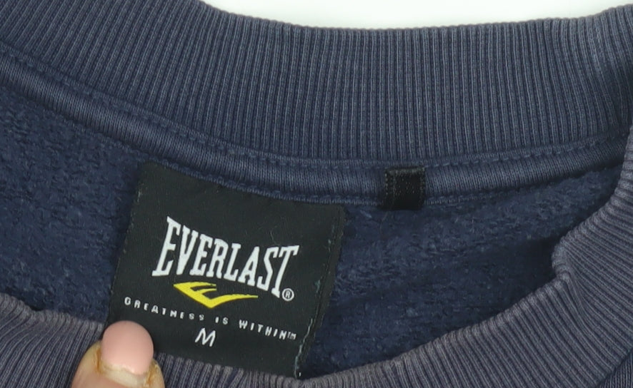 Everlast Men's Black M Pullover Sweatshirt Logo