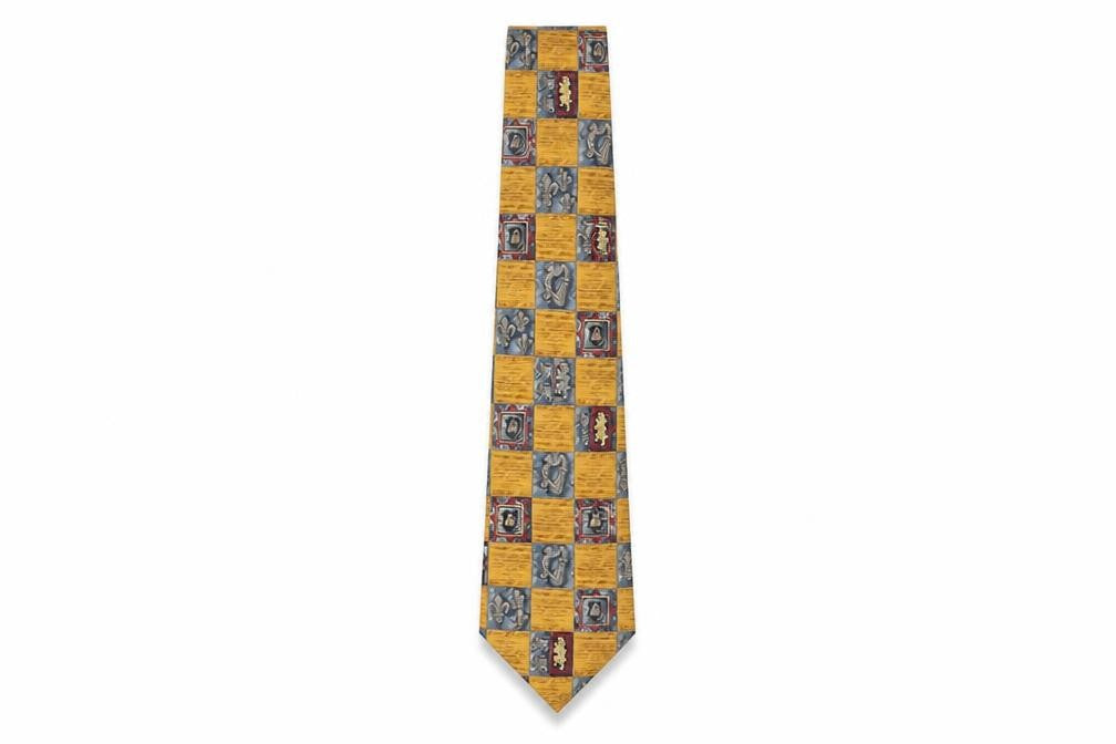 Marks and Spencer Multicoloured Silk Tie, Men's Vintage V&A Collection