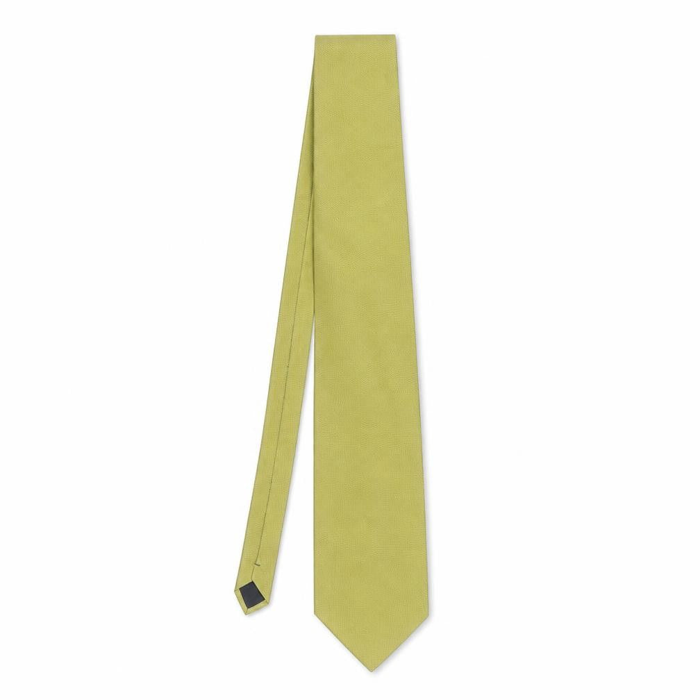 Donatello Men's Gold Silk Tie - Italian Elegance