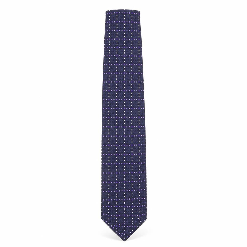 W.V. Brown Men's Blue Slim Silk Tie