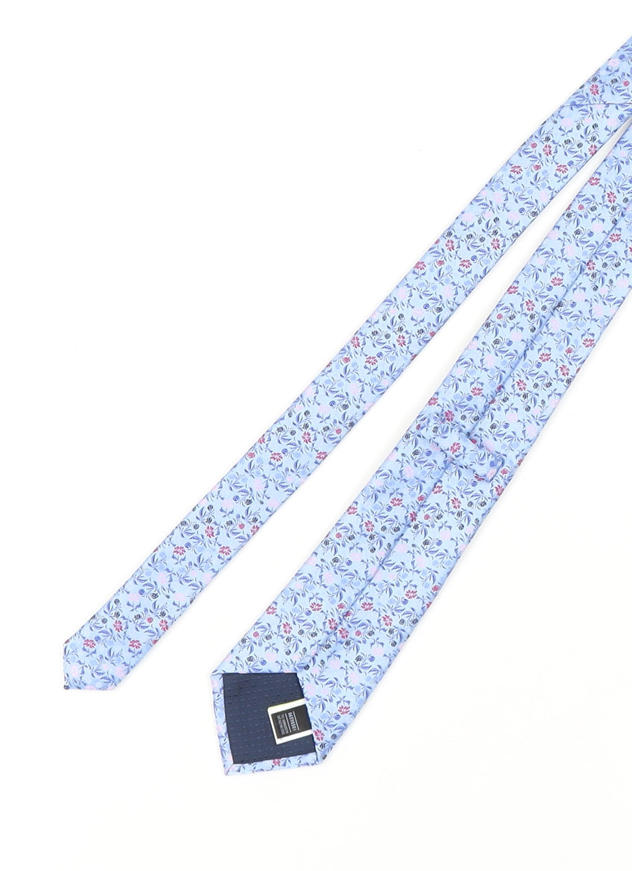 Marks and Spencer Men's Blue Floral Tie