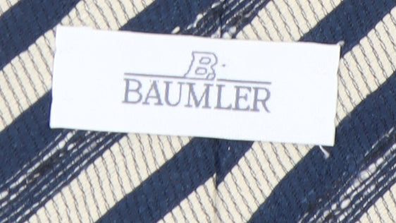 Baumler Men's Blue Striped Silk Tie