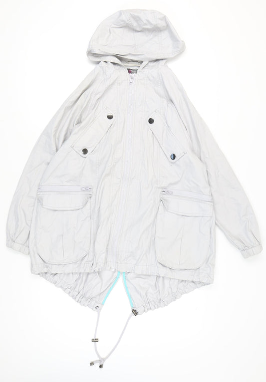 Marks and Spencer Women's Grey Parka Jacket UK 8